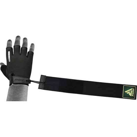 Рукавички для фітнесу RDX T2 Half Army Green M Каменское