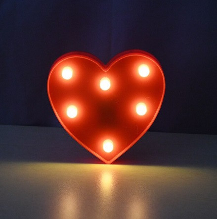 Объемное сердце led 16 на 16 см красный Киев - изображение 1