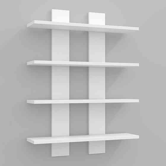 Полиця навісна П-4, Білий, 600/120/800 Львів