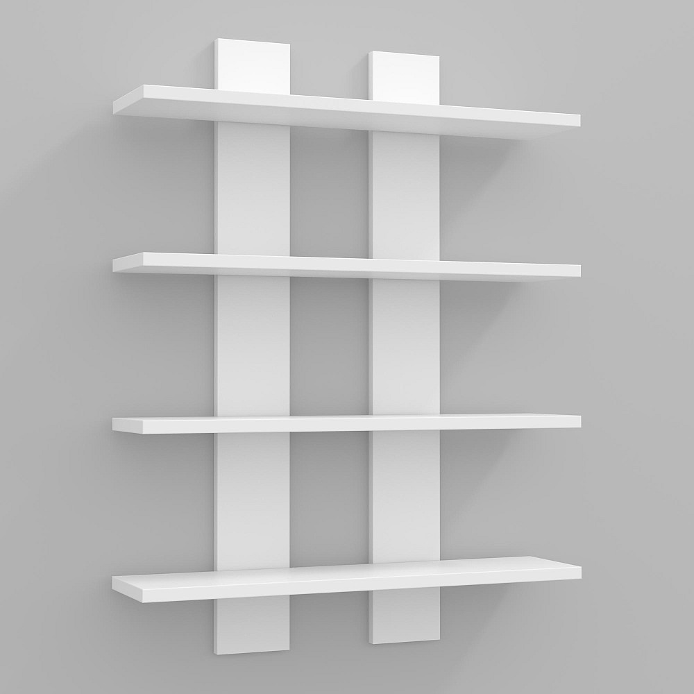 Полиця навісна П-4, Білий, 600/120/800 Львів - фото 1