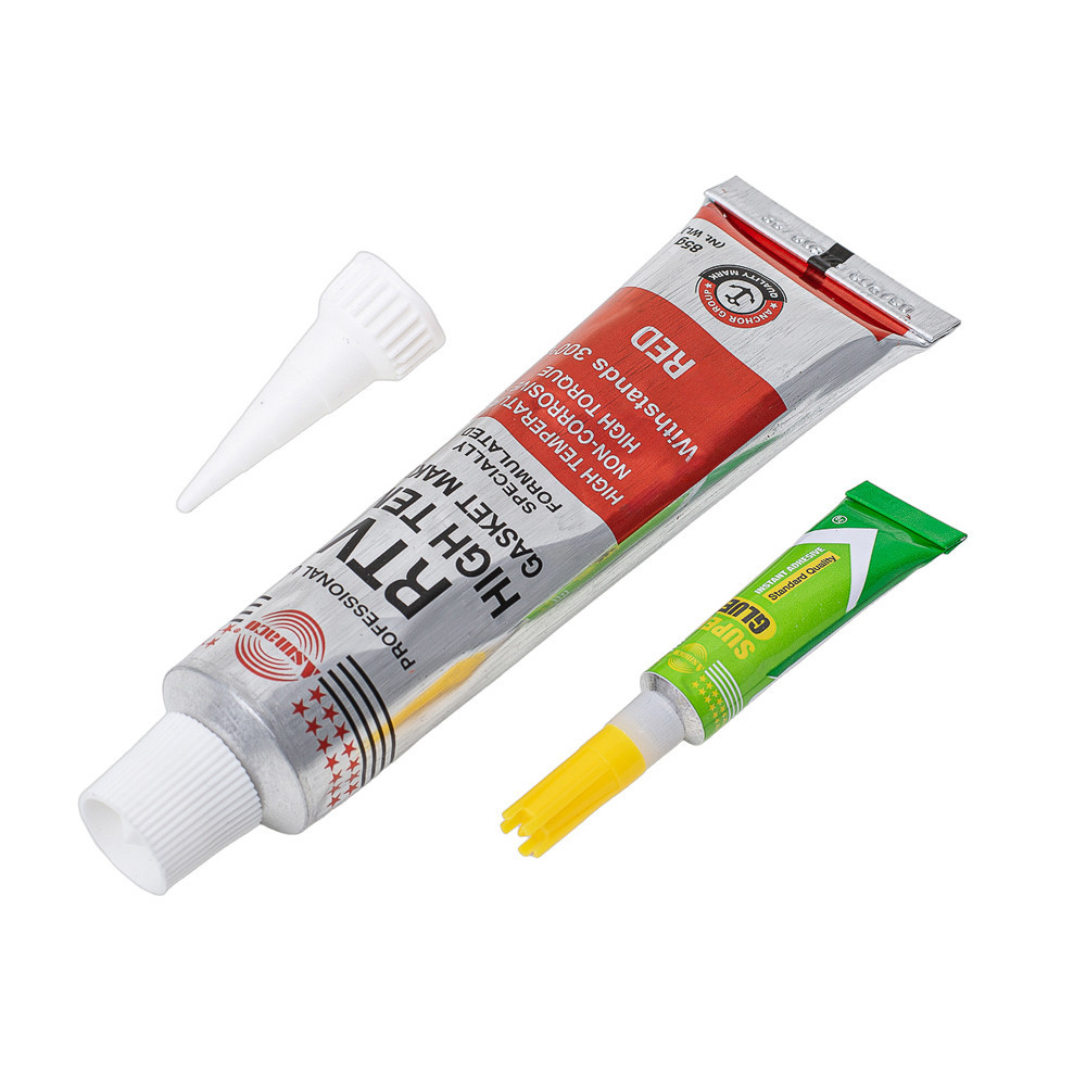 Герметик силіконовий RTV-формувач прокладок високотемпературний +300 °C червоний 85 г OAE ASMACO (6371221) Київ - фото 8