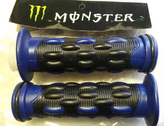 Ручки руля резиновые (черно-синие) (mod.XL-209 ребро) ST Мукачево