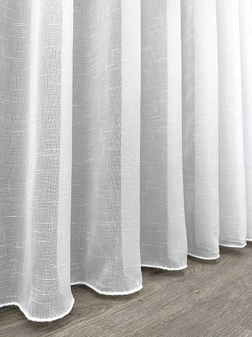 Тюль VR-Textil 115т Льон однотонний Білий 300х230 см (43-357) Київ - фото 16