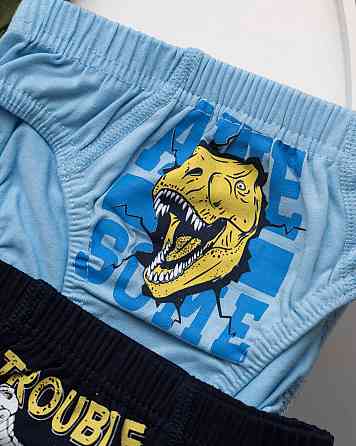 Трусики дитячі на хлопчика - Мікс з динозаврами (5 шт. в уп) Nicoletta 41611 4-5 Київ