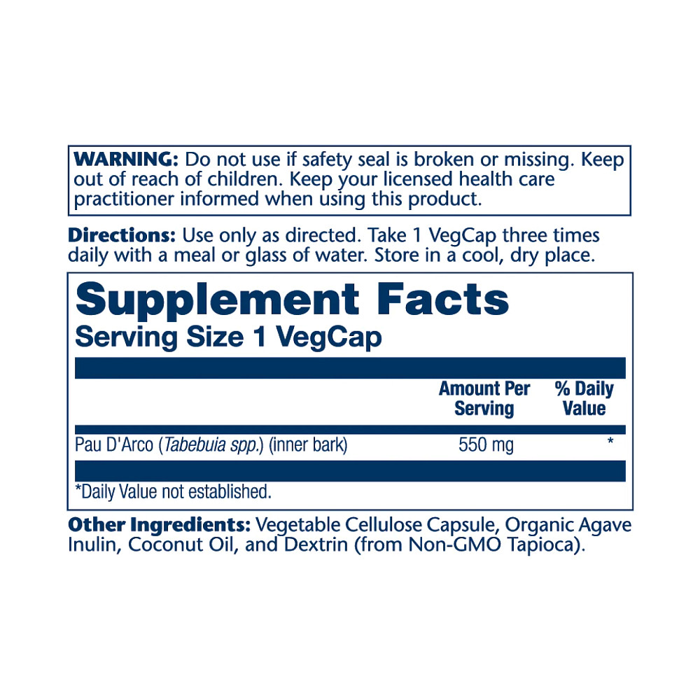 Pau D'Arco Bark 550mg - 100 vcaps Луцьк - фото 2