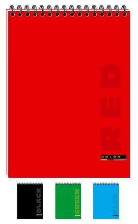 Блокнот A5/48 арк. "Графіка""COLOR" # верхня спіраль, ВА5248-001, шт Київ - фото 1