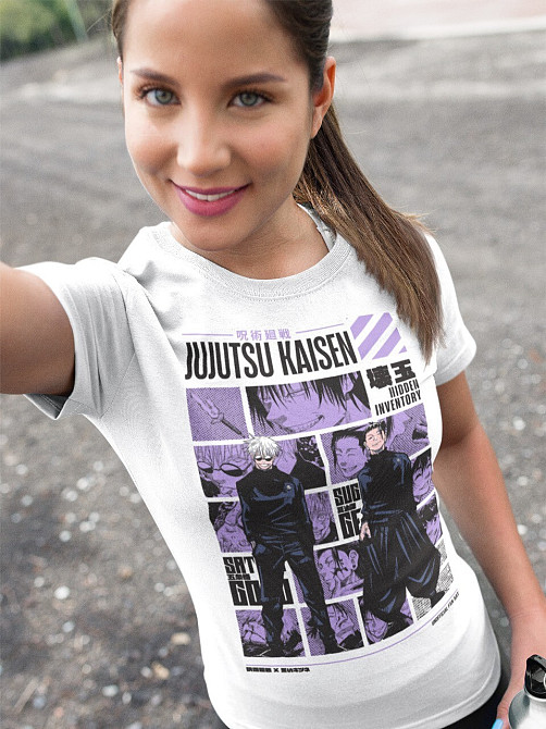 Футболка аниме Магическая битва оверсайз (S/M/L) Черний AnimeJ0066 Днепр - изображение 4