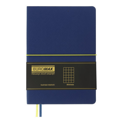 Книга записна Buromax Unique 96 аркушів А5 у клітинку синій (BM.295107-02) Вінниця - фото 2
