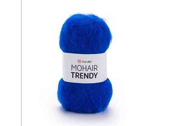 Пряжа Mohair Trendy синій 50% мохер 50% акрил 220м 100г 5шт/уп 128 ТМ YarnArt Київ