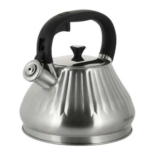 Чайник 3л нержавіюча сталь зі свистком з ручкою "soft-touch" 859 KAMILLE Житомир