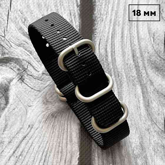 Ремешок Nato Black 18 мм SBR Киев