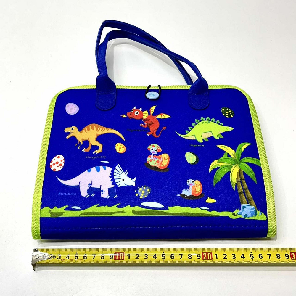 Сумочка розвиваюча тканинна з навчальними елементами Синя (C60514) Чернигов - изображение 9