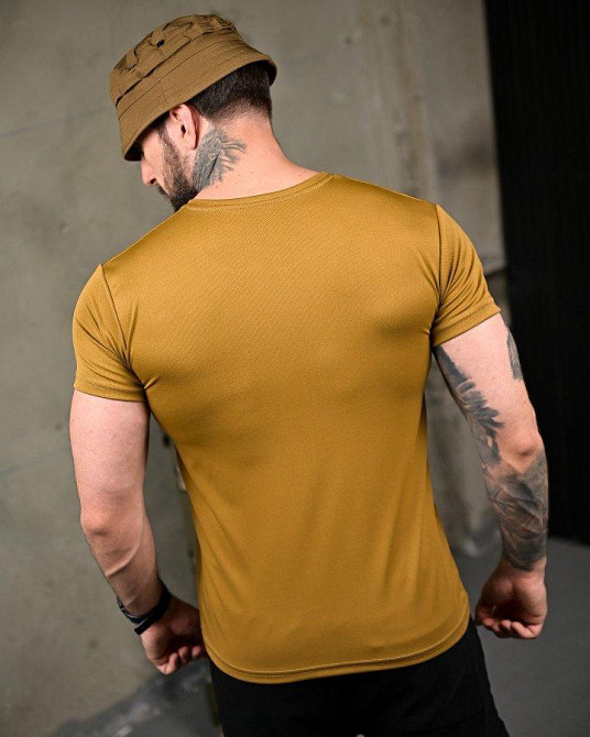 Тактическая потоотводящая футболка Паливо coyot ПП7723 Одесса - изображение 7