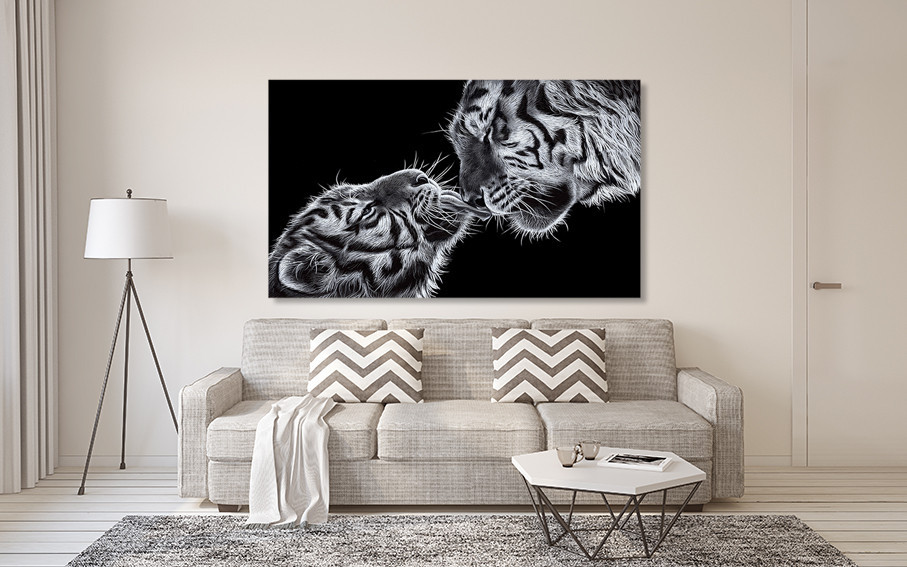 Картина холст в гостиную / спальню   Ніжність Тигрів   MLP_133 Киев - изображение 2