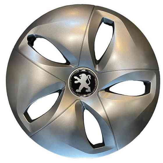 Автомобильные модельные колпаки R15 Peugeot 344 4шт, SJS, серебряные Киев