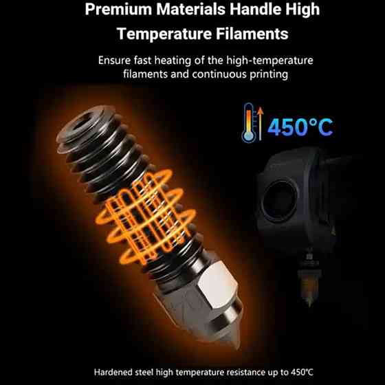 Сопло T-Trees Volcano 0,4 мм из закаленной стали для высокоскоростной 3D печати Киев