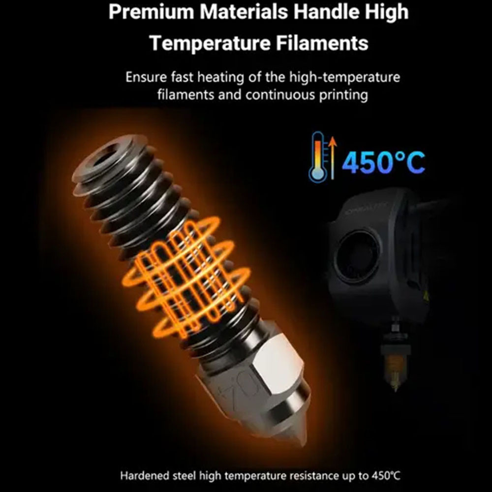 Сопло T-Trees Volcano 0,4 мм из закаленной стали для высокоскоростной 3D печати Киев - изображение 3