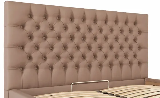 Кровать Cambridge Comfort 140 х 190 см Fly 2213 С подъемным механизмом и нишей для белья Светло-коричневый Киев