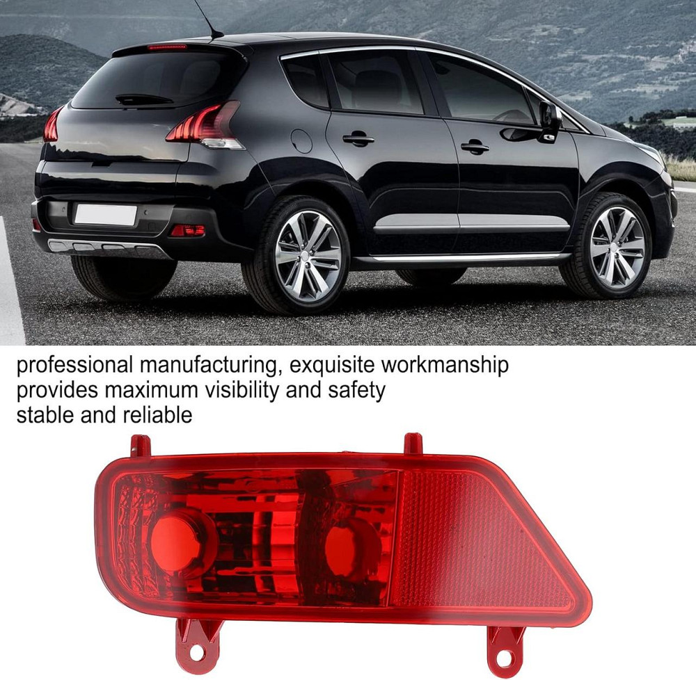 Задний противотуманный фонарь 3008 5008 2009‑2016 Красный левый комплект универсальный для бампера яркий Киев - изображение 5
