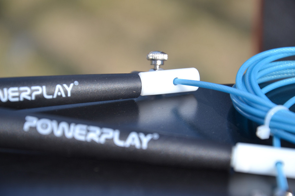 Скакалка швидкісна PowerPlay 4202 Ultra Speed Rope Бірюзова (2,9m.) Луцьк - фото 10