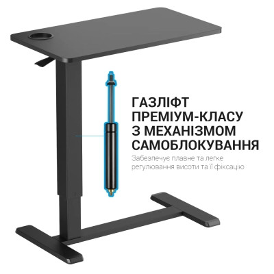Письмовий стіл OfficePro з регулюванням ODM366B Black (ODM366BK) Вінниця - фото 10