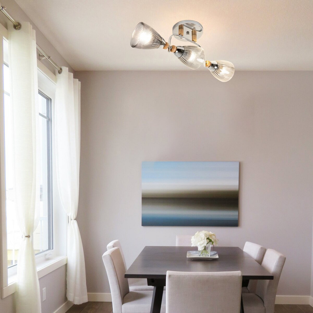 SIRIUS Люстра стельова Sirius Л 8084/3А на 3 плафони Київ - фото 3