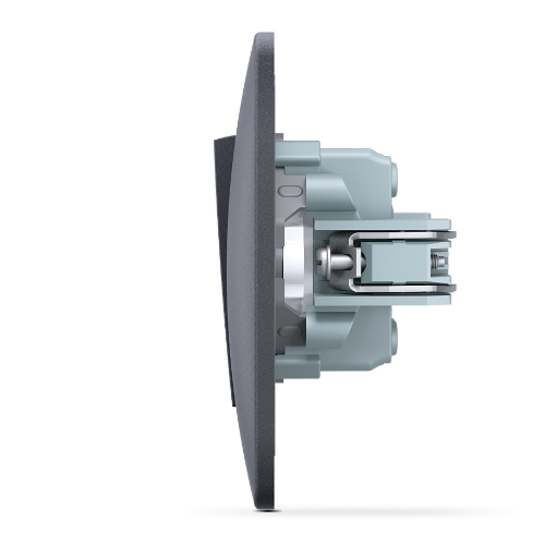 BINERA чорний графіт Вимикач внутрішній прохідний 1кл Videx Житомир - фото 5