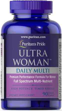 Мультивітаміни для жінок Puritan's Pride Woman ™ Daily Multi Timed 90 таб Київ