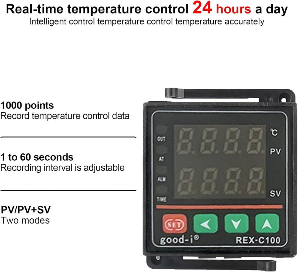 Терморегулятор REX-C100 с термопарой Киев - изображение 6