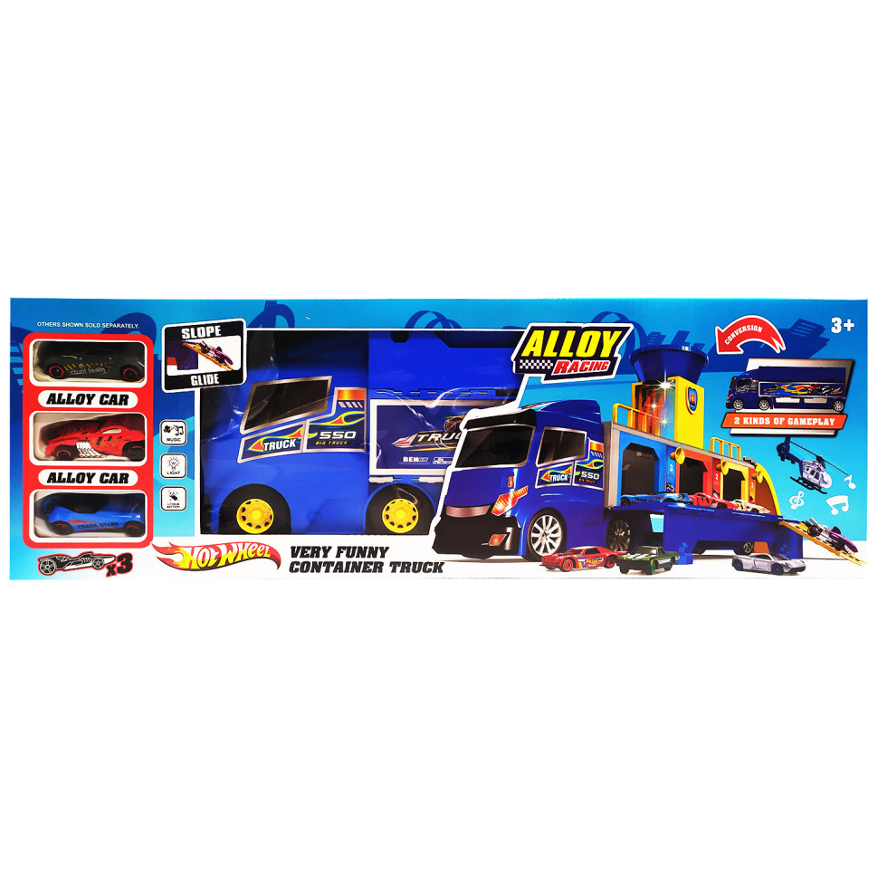 Іграшкова Вантажівка-паркінг "Гонка" HW-118, 3 машинки Вінниця - фото 2