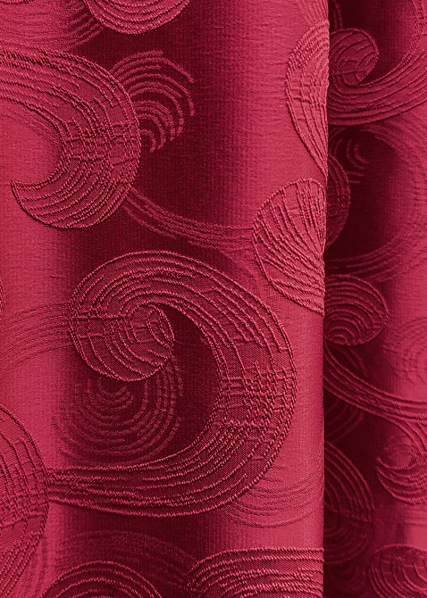 Комплект готовых штор VR-Textil Жаккард № 1739ш Рубиновый 150х285 см 2 шт (33-0641) Киев - изображение 8