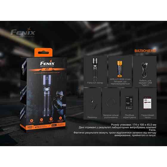 Фонарь ручной Fenix ​​C7 лимитированная серия (Зеленый) Винница