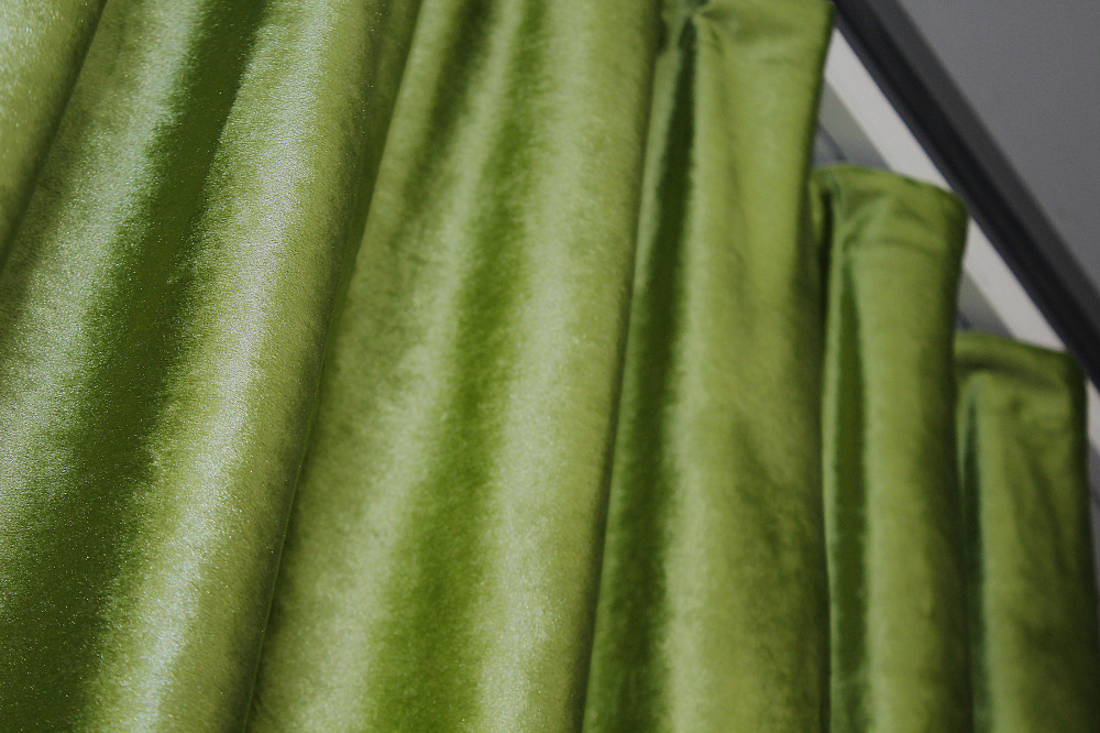 Комплект готовых штор VR-Textil Бархат № 902ш Салатовый 150х280 см 2 шт (30-707) Киев - изображение 6