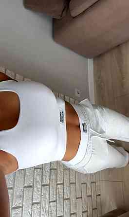 Жіночий прогулянковий костюм-двійка: топ і штани двонитка + мікродайвінг Сірий, 46/48 Одеса