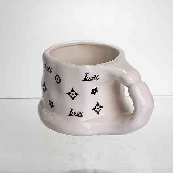 Yiwu Чашка порцелянова 500 (мл) оригінальна кружка на подарунок чашка для чаю та кави Чорний FM Коломыя