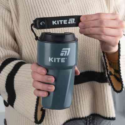 Термокружка Kite 450 мл сіра (K25-1220-1) Вінниця