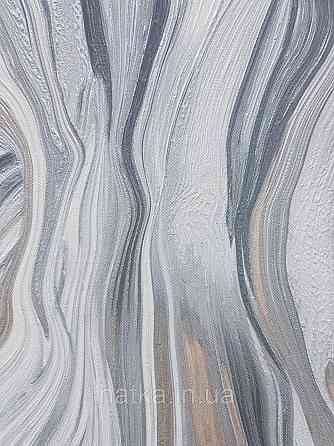 Шовілові на флізеліні Grandeco Illusion метрові блакитні хвилі Київ