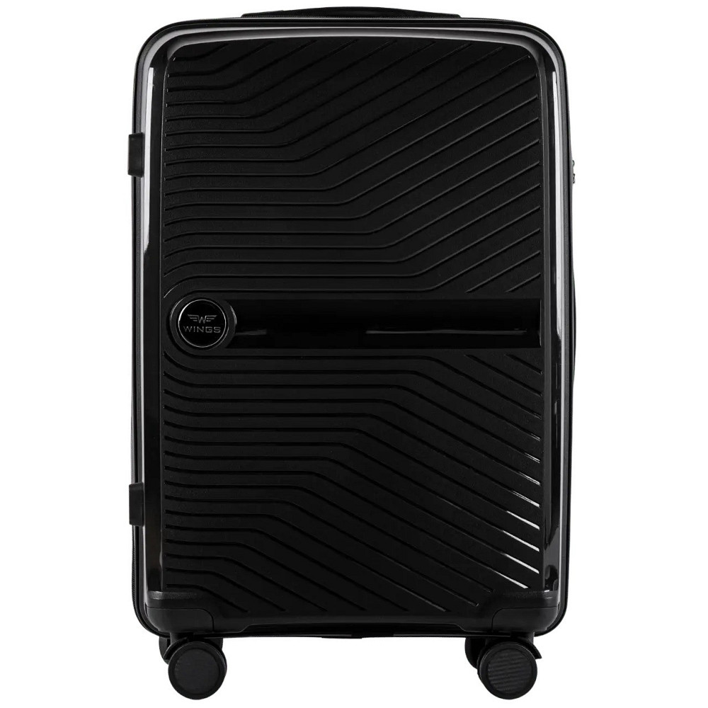 Валіза поліпропіленова WINGS 181-04 середня 68 см чорна Київ - фото 2