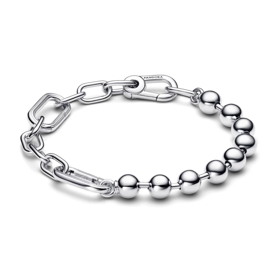 Срібний браслет з ланками та металевими намистинами Пандора Мі MasterSem Київ - фото 1
