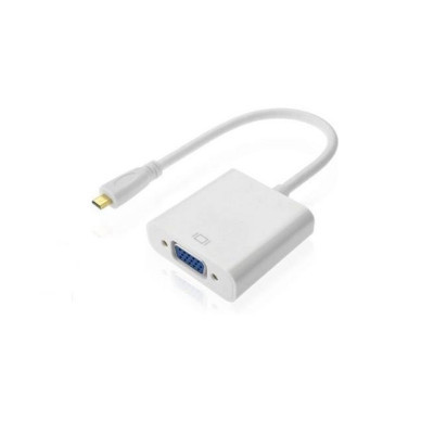 Перехідник micro HDMI M to VGA F 0.3m 4K/2K White Voltronic (YT-C-mcHDMI(M)/VGA(F)-W) Вінниця - фото 1