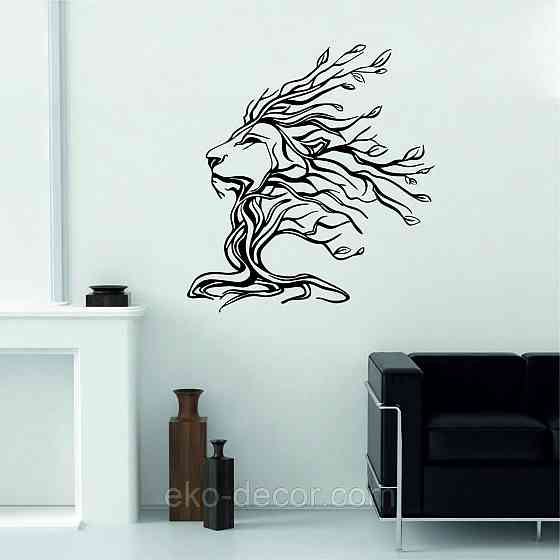 Декоративное настенное 3D Панно «Лев» Декор на стену с объемом Киев