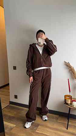 Жіночий теплий костюм двійка з кантом двухсторонній фліс Одеса