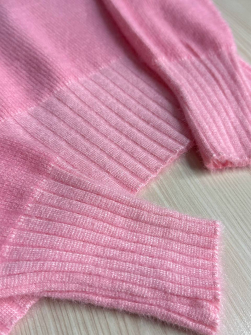 Светр жіночий Fancy Matinee 7571 вафельний з ангори оверсайз, рожевий, one size Київ - фото 16