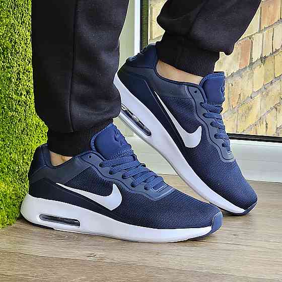 Мужские Кроссовки Nike 90 Синие Найк с Амортизацией Тканевые Летние Сеточка (размеры: 41,42,43,44,45) - 535-4 Днепр