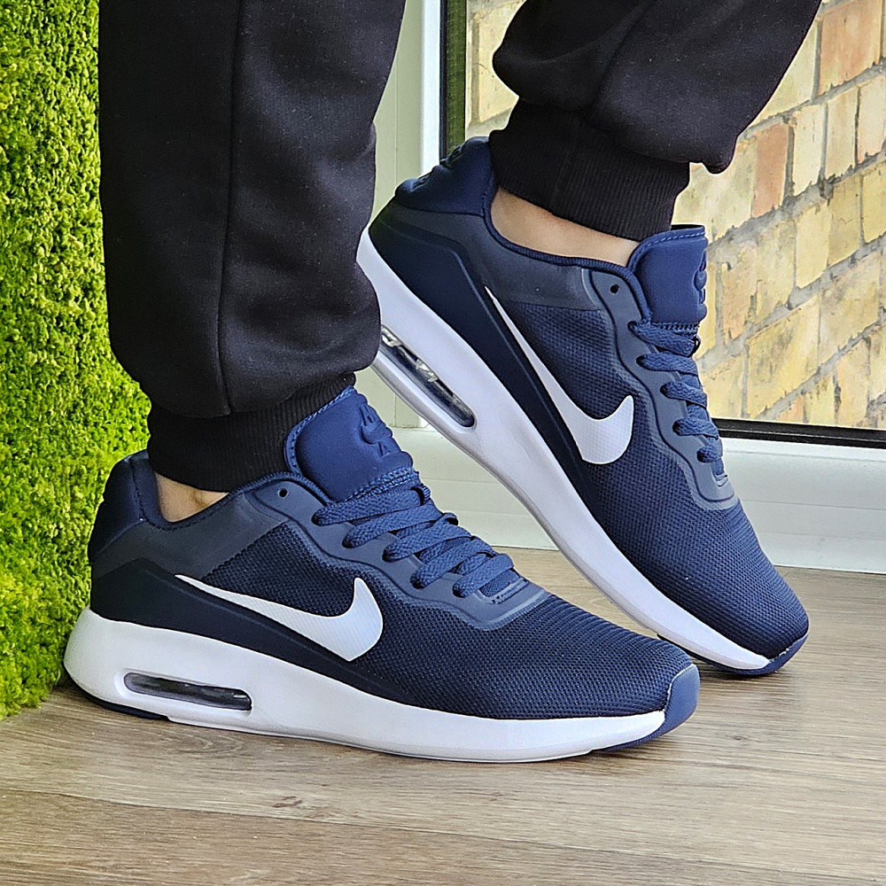 Мужские Кроссовки Nike 90 Синие Найк с Амортизацией Тканевые Летние Сеточка (размеры: 41,42,43,44,45) - 535-4 Днепр - изображение 2