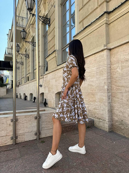 Женское летнее платье свободного кроя, натуральный штапель.  42-56р Киев - изображение 9