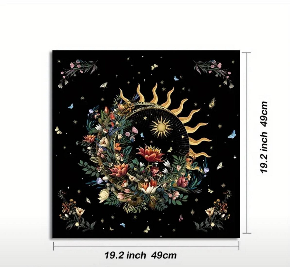 Алтарная скатерть Солнце и Луна 49×49 см – для Таро, рун, ритуалов и гаданий Киев - изображение 5