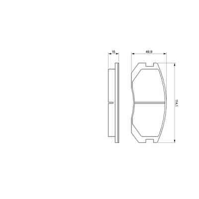 Тормозные колодки Bosch 0 986 460 980 Винница