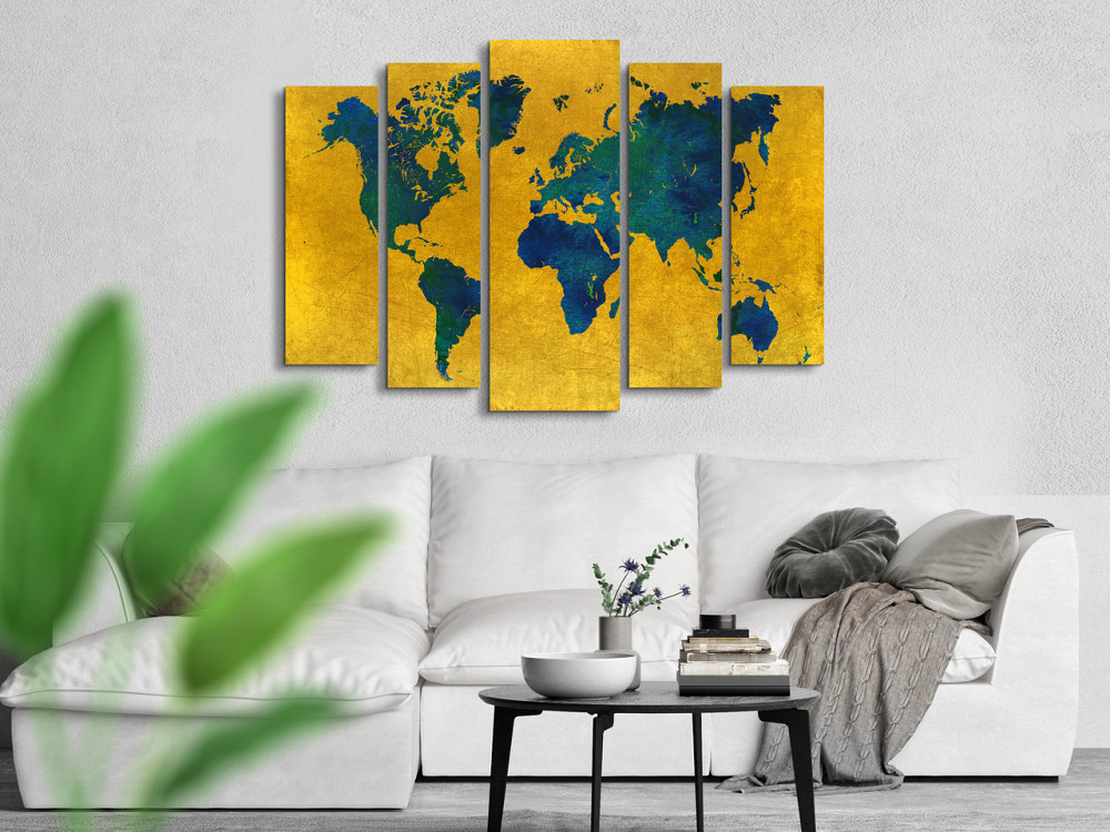 Модульна картина Карта світу Art-331_5 ( 80х118см ) Київ - фото 2