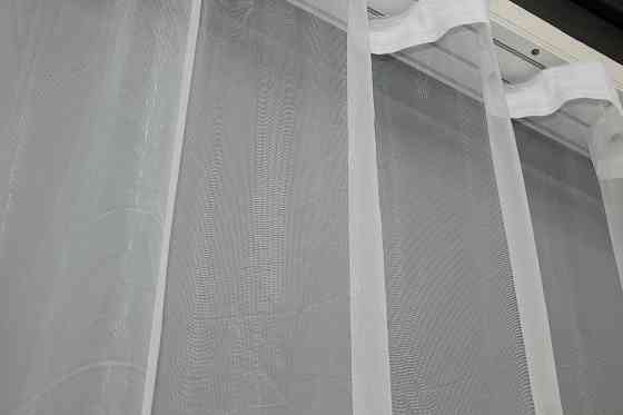 Тюль фатин с вышивкой, цвет белый 1414т Киев